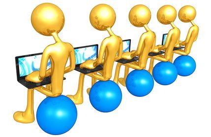 Gold Guys With Laptops