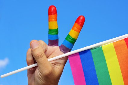 gay V sign