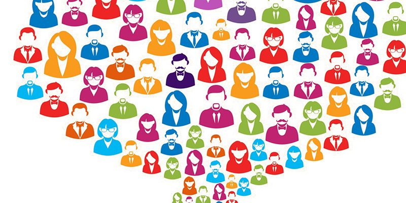 Social media user speech bubble