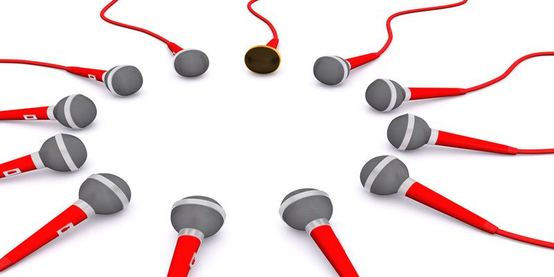 around microphone group. 3D