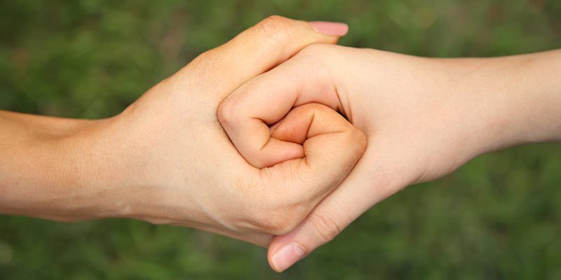 two coupled hands