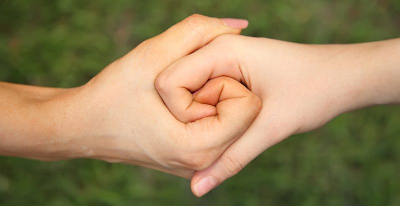 two coupled hands