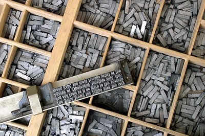 Gutenbergs Erfindung beinhaltet die beweglichen Lettern.