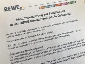 Papa-Monat, Familienzeit, REWE