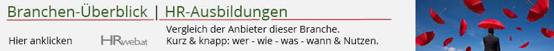 Human Resources Ausbildung, HR Management, HR-Ausbildung, Personalmanagement Studium