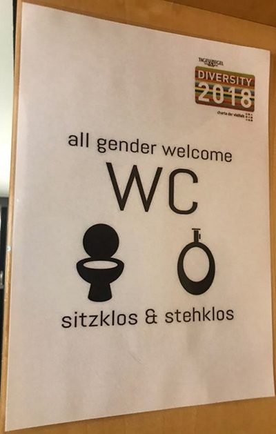 Beschriftung WC