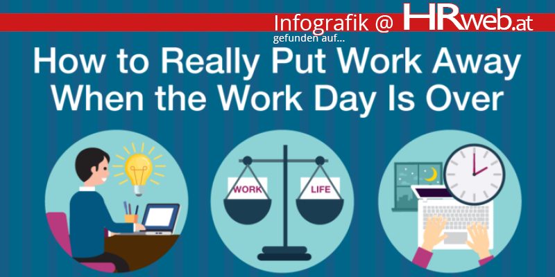 Infografik how to really put work away when the work day is over