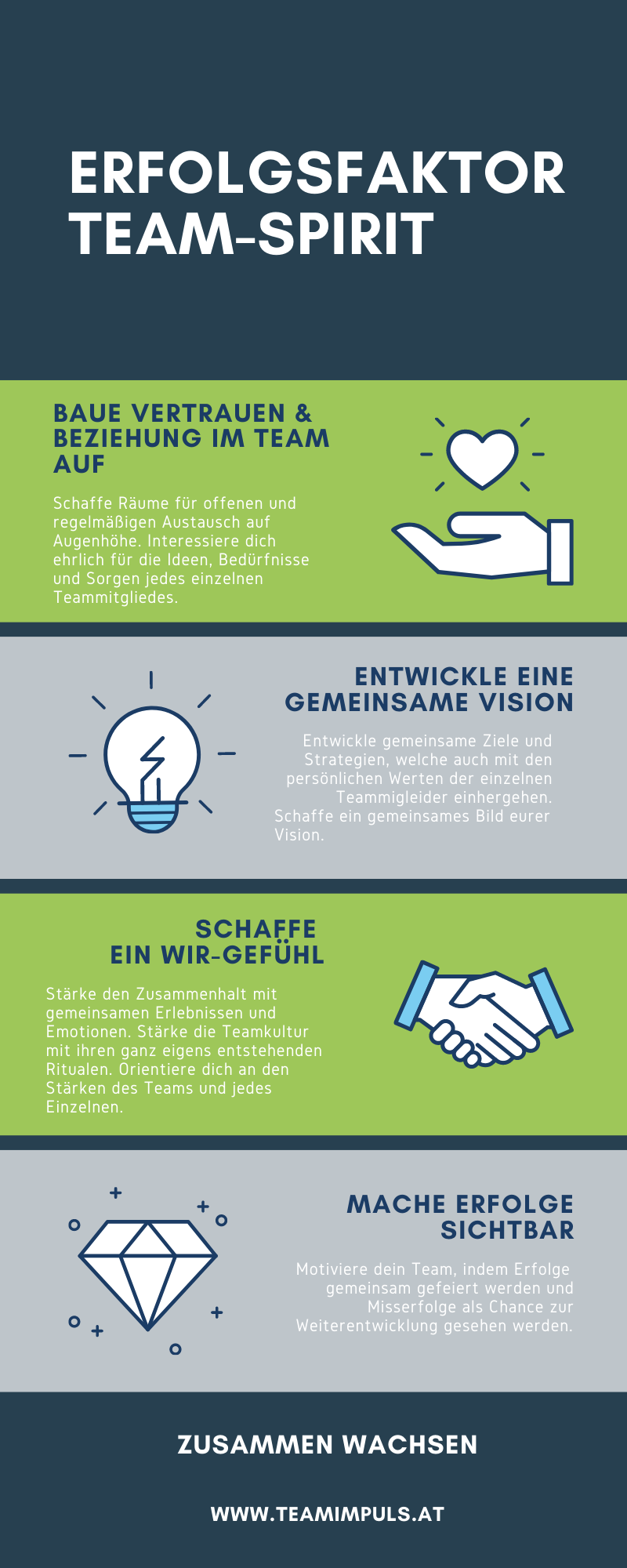 Erfolgsfaktor Team-Spirit, Infografik